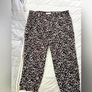 Liz Claiborne Stylish Brown and White Women's Pants Size L